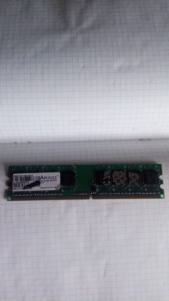 Память ОЗУ 6 штук для компьютера DDR 2 DDR2 1 GB 1GB 1ГБ 667=800 mhz