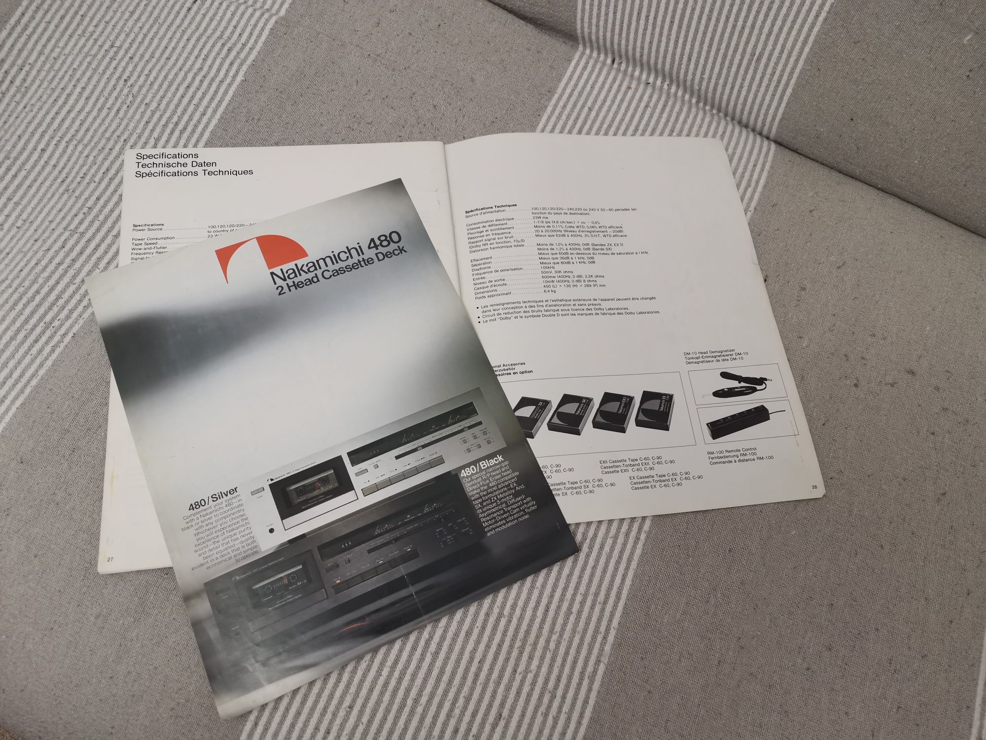 Casetofon deck Nakamichi 480