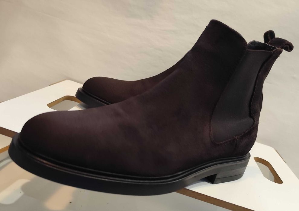 Ghete chelsea plain 41 Massimo Dutti piele naturala moale