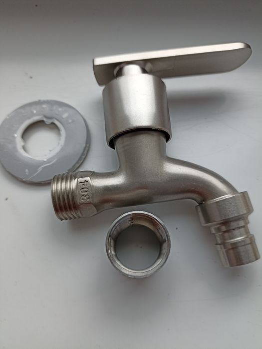 Robinet cu corp de inox 304+mufa sudabila inox 304  de 1/2