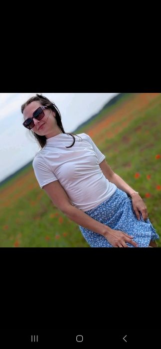 Бяла тениска от Shein