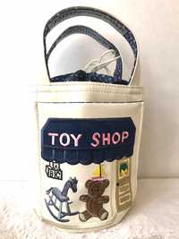 Сумка с вышивкой аппликацией Toy Shop