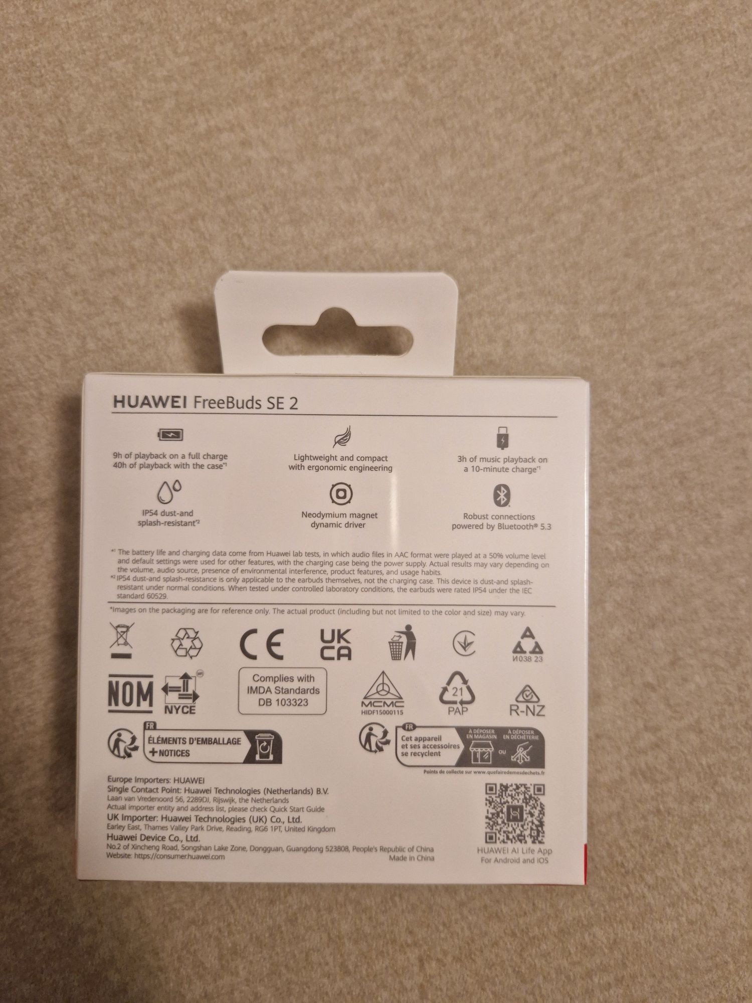Безжични слушалки huawei freedbuds2