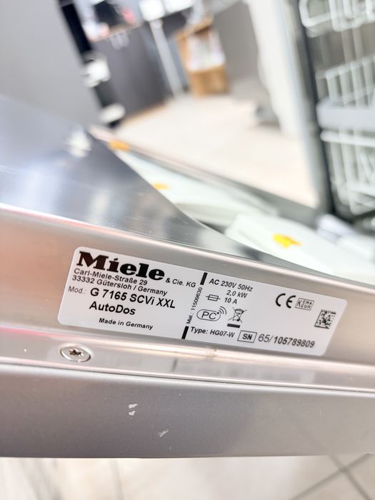Miele G7165 scvi XXL AutoDos миялна за пълно вграждане/24 мес гаранция