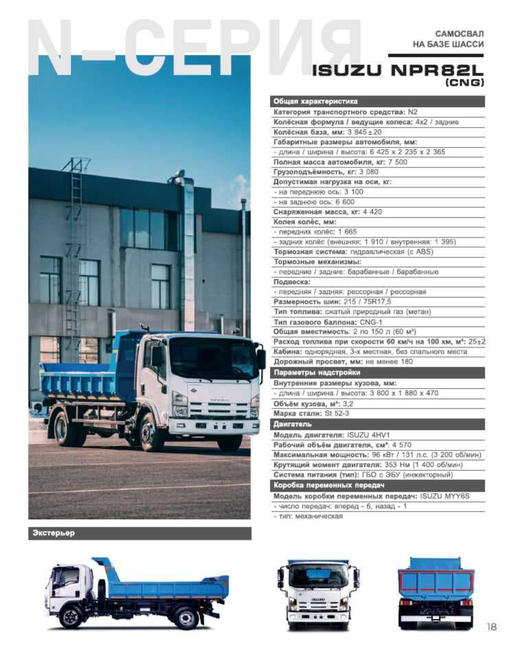 ISUZU NPR82L CNG Самосвал 4 тн (метан)
