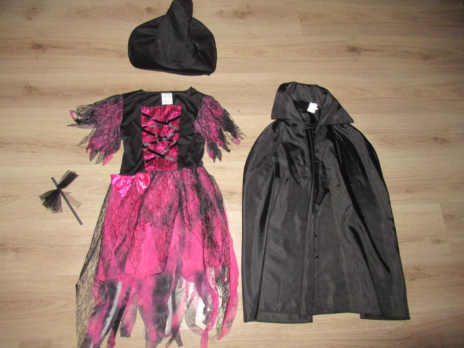 ХЕЛОУИН костюм СТРАХОТНА Рокля в 4 части--140 номер