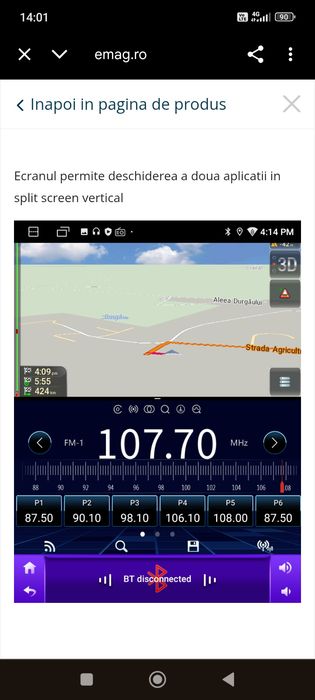Suport Navigație universala model Tesla Style