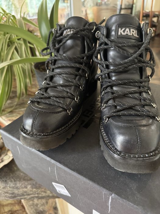 Дамски кожени боти Karl lagerfeld