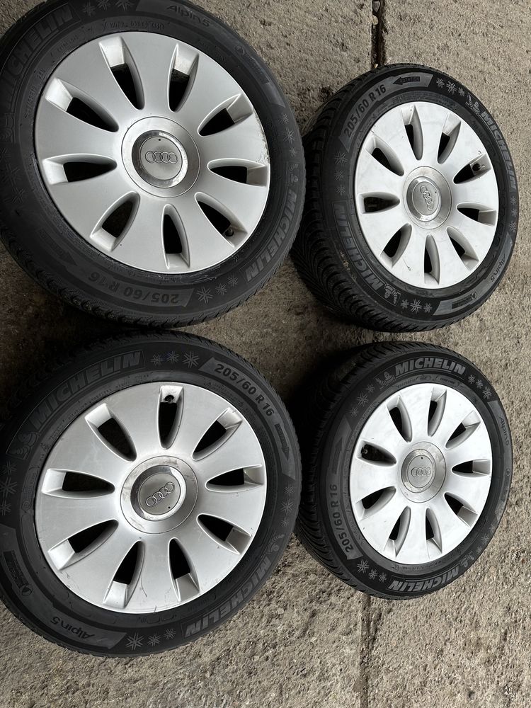 Jante 16 Audi A4,A6 +Anv iarna 205/60/16 Michelin