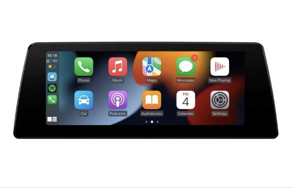 Navigatie mare dedicata BMW cu Apple CarPlay si Android Auto