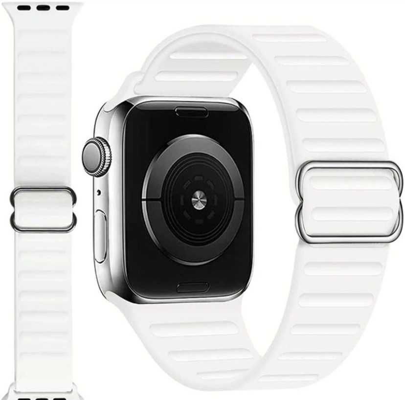 Curea Silicon/Scrunchie, bratara pentru Apple Watch SE/6/5/4/3/2/1