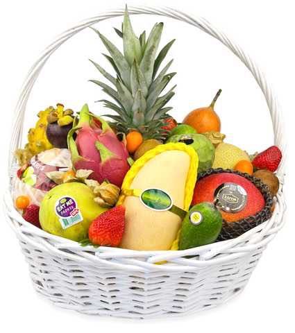 Фруктовая корзина подарки, боксы 23 февраля, на 8 марта, день рождения