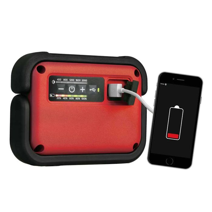 Прожектор акумулаторен 4K5 HD 2000, 400 до 2000 lm