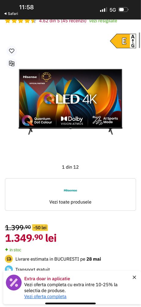 Vand televizor si masa in pretul afisat ( sau separat )