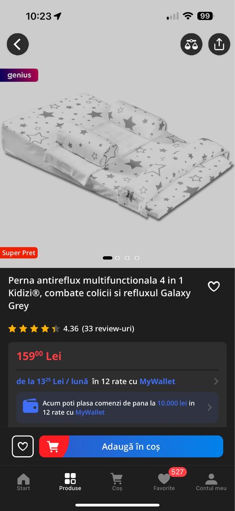 Set perne antireflux Bebelusi