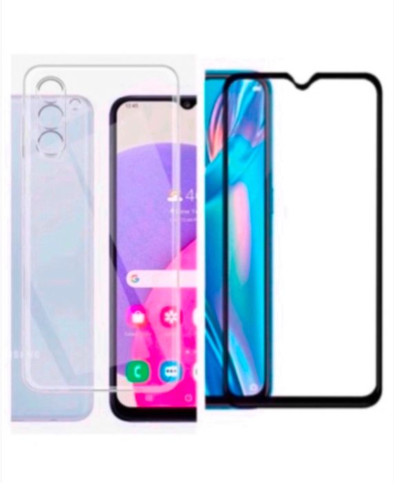 Samsung A21S/A12/A13/A14/A15/A16/A07/A17 Husa Silicon+Folie Sticla 11D