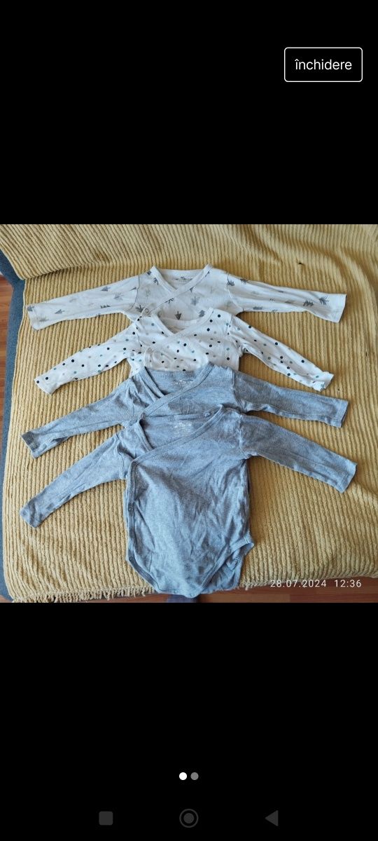 Lot pantaloni și body 74/80