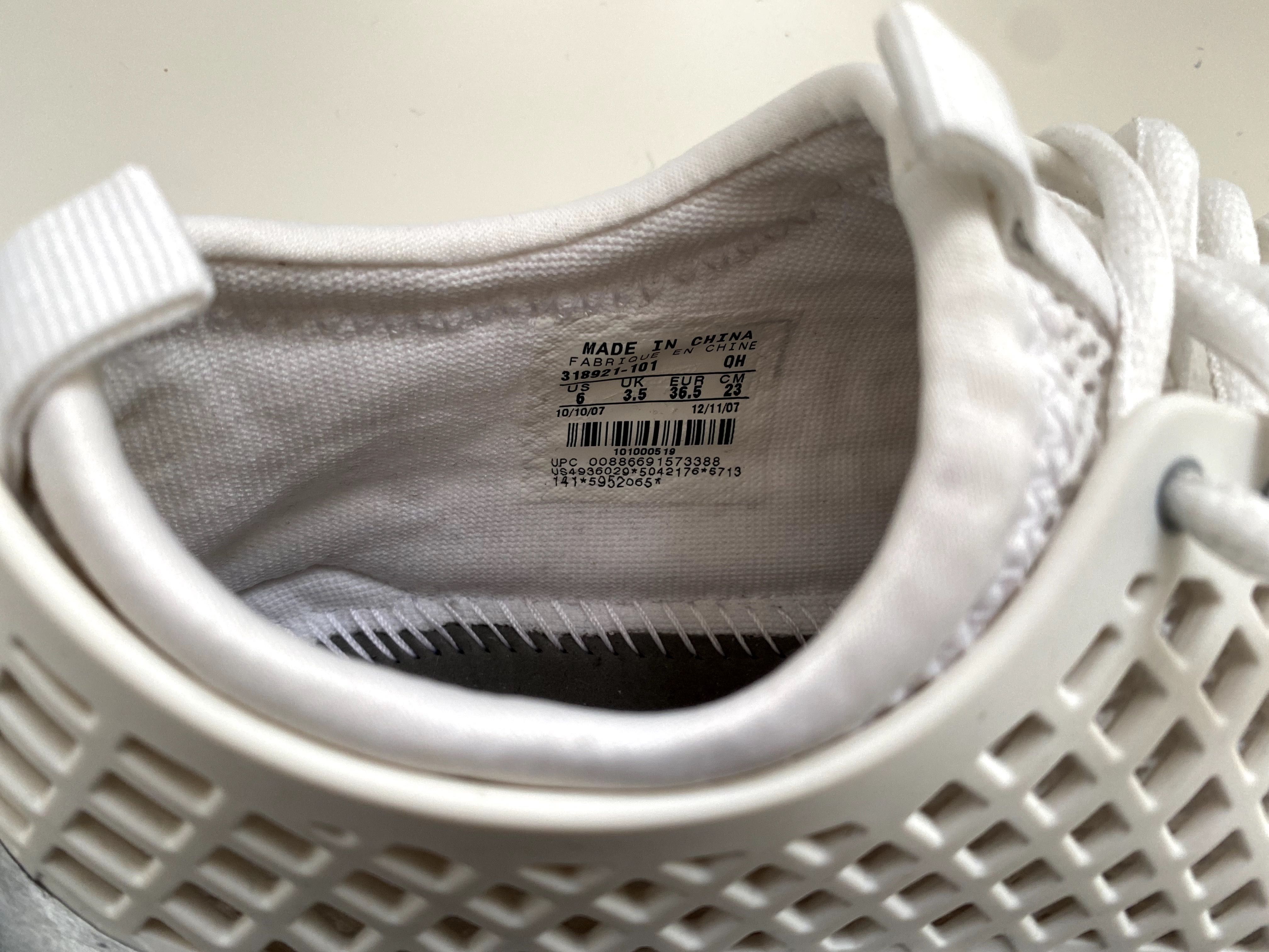 pantofi sport, Nike Air, pentru fete, mărime 36,5, alb