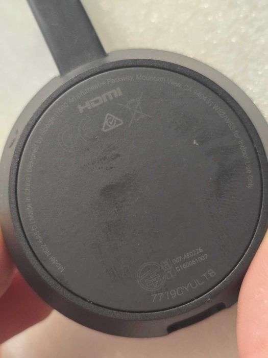 Chromecast Google Chromecast Ultra Model model NC2-6A5-D 4K HDR