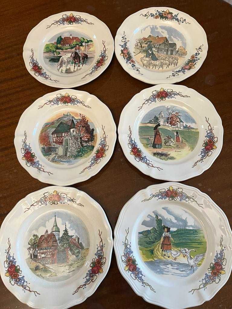 6бр Френски чинии OBERNAI