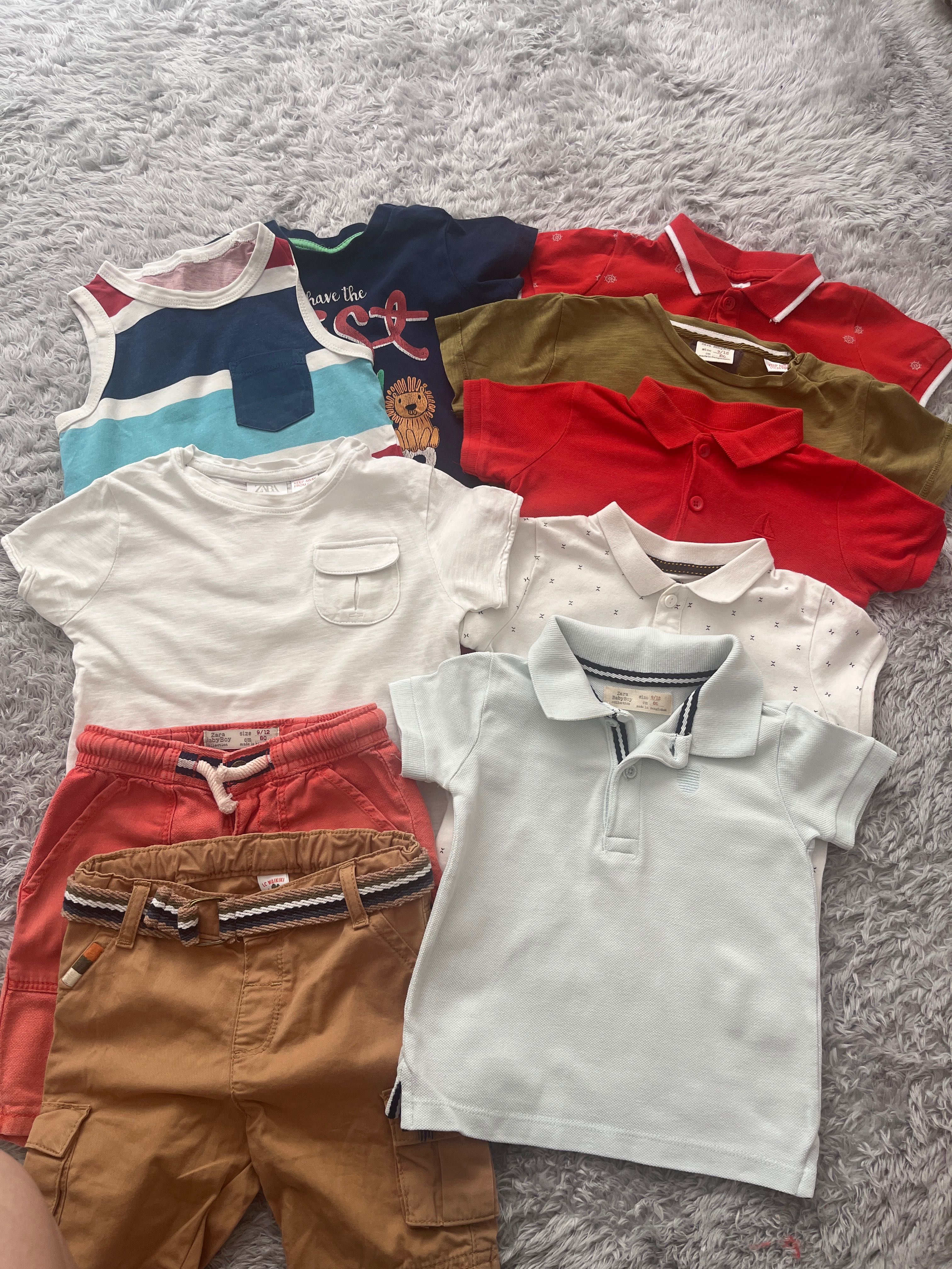 Лот летни дрехи за момче Zara,LC Waikiki -9-12 месеца