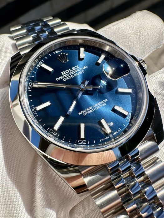 Rolex Datejust 41 Jubilee, Blue Dial. Nou 10/2025, factura, full set.
