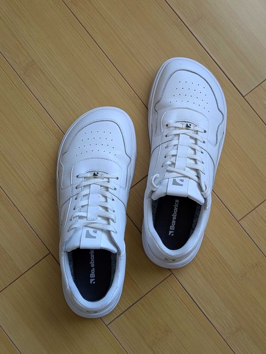 Încălțăminte piele naturală Barebarics Be Lenka 45, albi