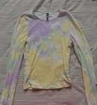 Блуза с дълъг ръкав; h&m; H&M; tie dye тип
