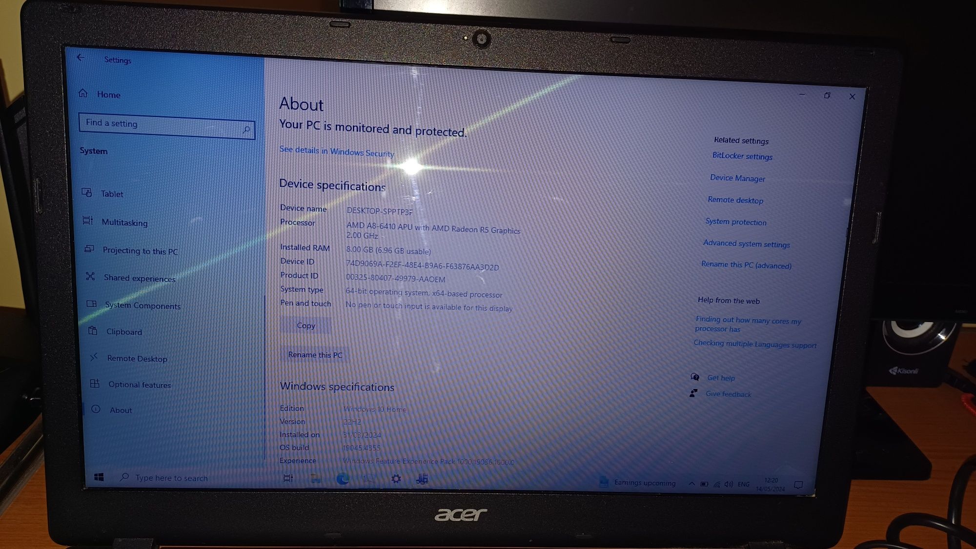 Acer Aspire ES1-521