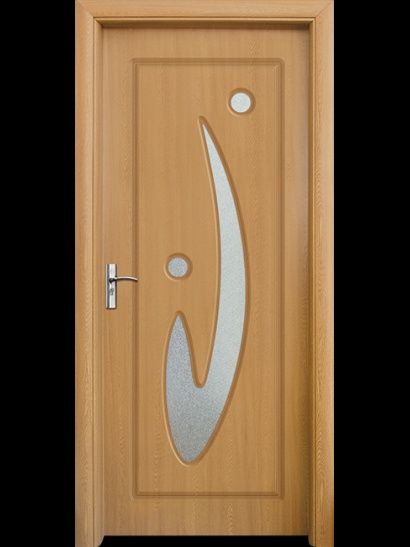 Интериорна HDF врата модел 070, цвят Светъл Дъб