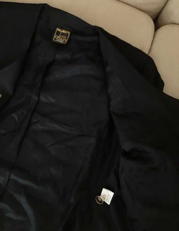Klein Petite Paris blazer sacou negru stil vintage