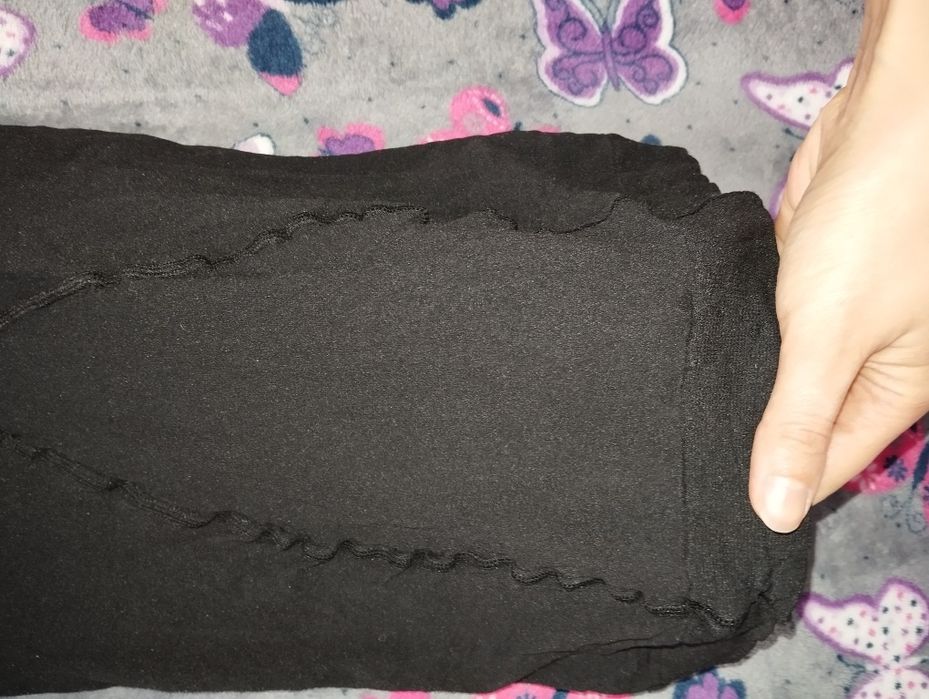 Dres gravide , negru mat/ culoare piciorului