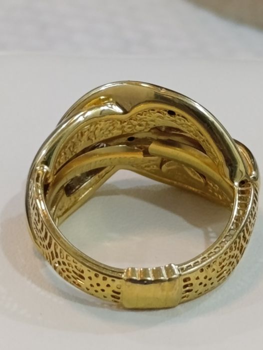 Итальянская золотая кольцо, Graziella Проба 585, вес 4,04гр,размер 19