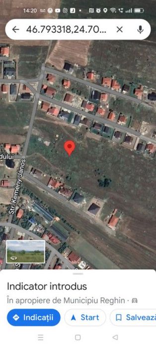 Teren de vanzare pentru casa 500 mp