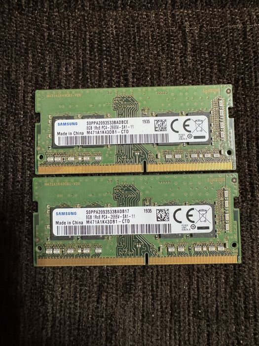 16GB RAM Laptop 2x8 Dual Channel