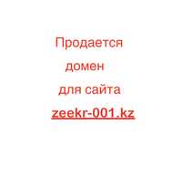Продам домен  zeekr-001.kz
