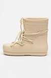 Ghete de ploaie Moon Boot, logo in relief, Nr 39-40, Alb fildes, NOU