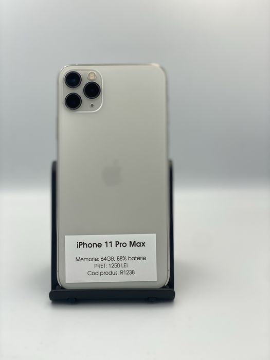 iPhone 11 Pro Max - 64gb memorie, 88% baterie, 1 an garantie