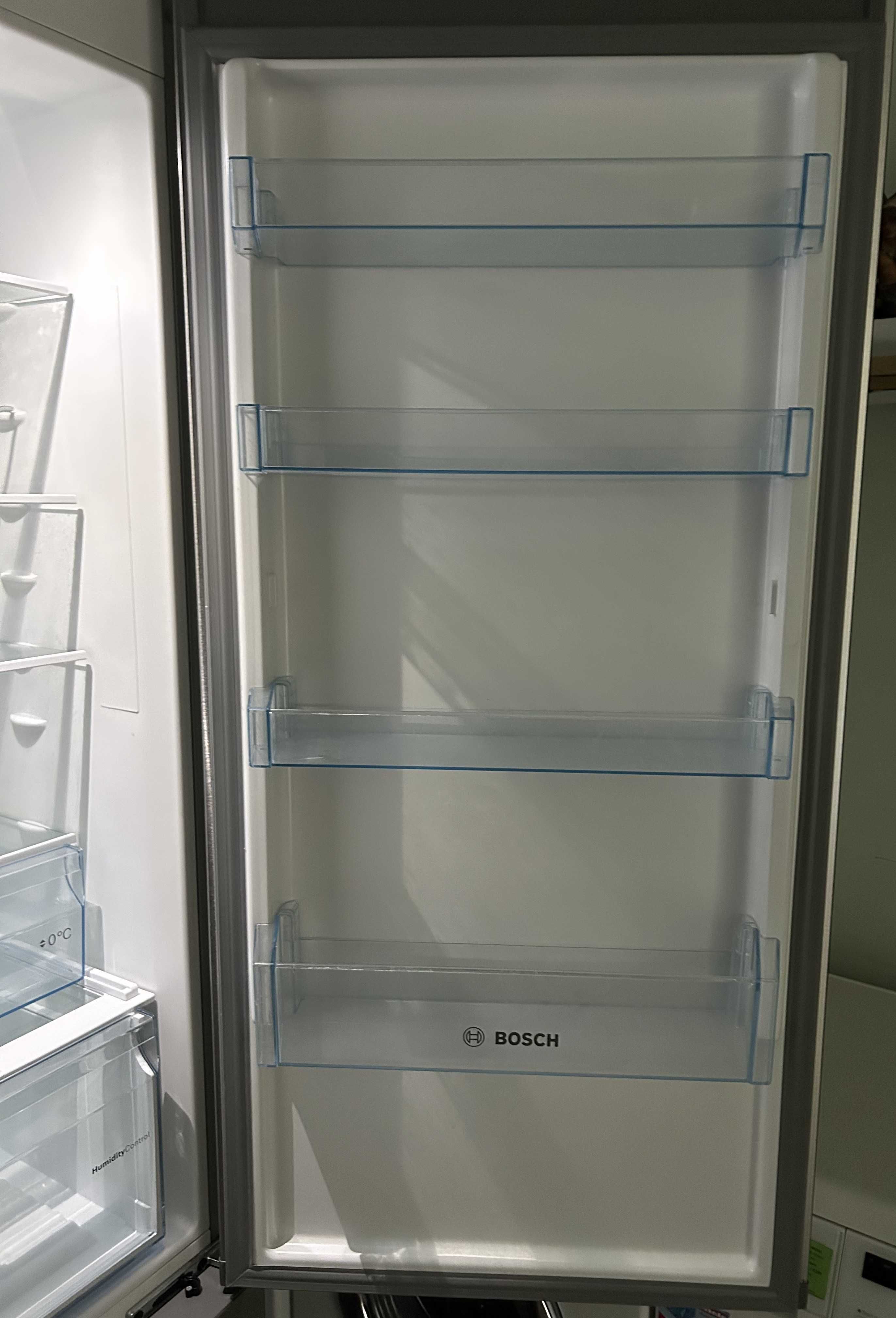 Хладилник с фризер Bosch inox Серия 4 | 203 cm