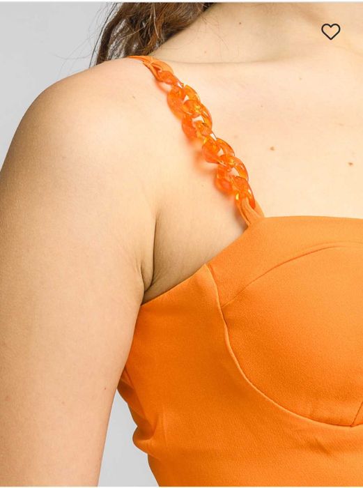 Лятна рокля в оранжево