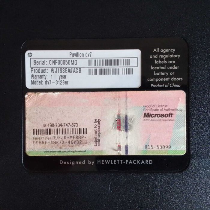 Ноутбук Hp-Dv7 на запчасти.