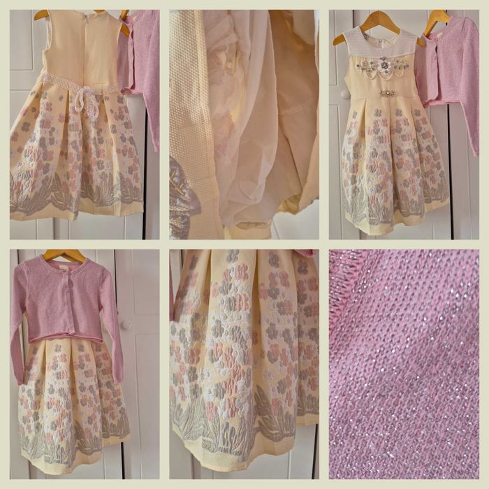 Празнични/Коледни рокля,пуловер,пола 110,116,122р Next,NulaBug,H&M