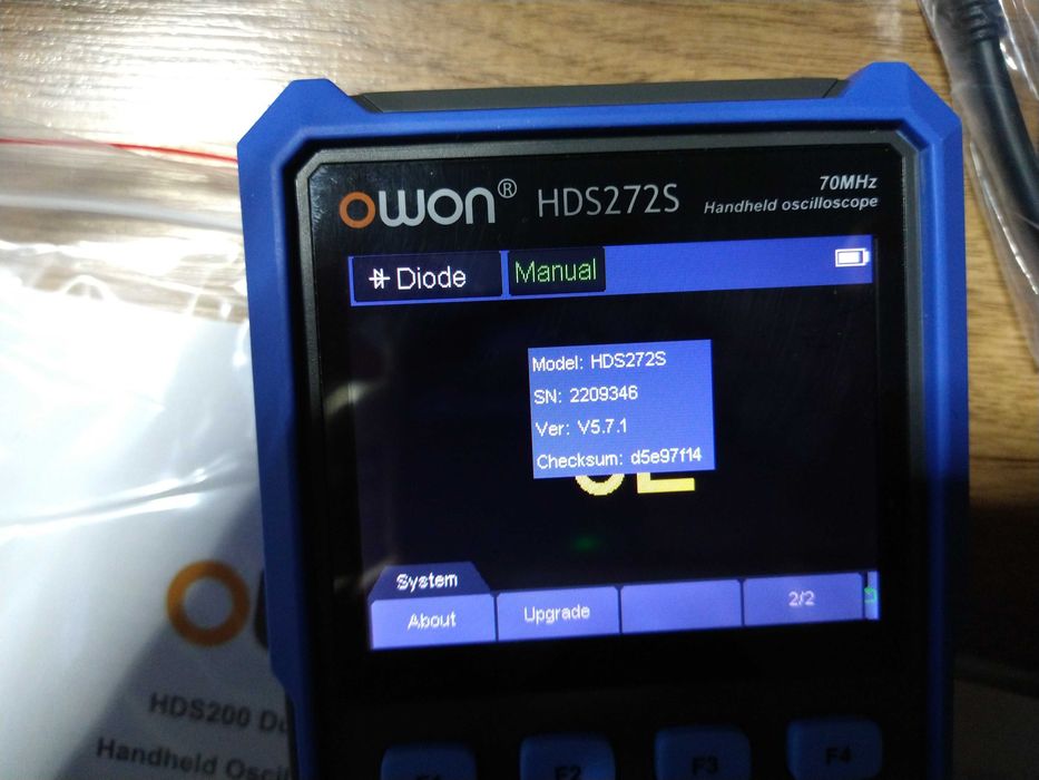 Osciloscop OWON HDS272S 2CH 70MHz