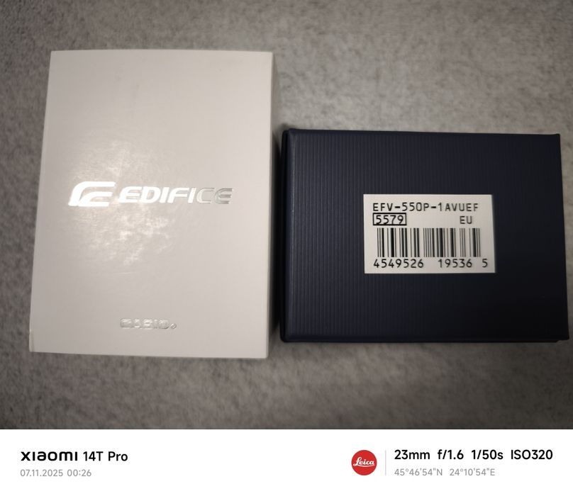 Vând ceas Casio Edifice,nou- nouț,cu garanție!