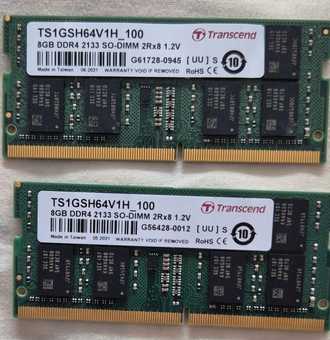 Vând Memorie Ram pentru laptop - 4GB/8GB - DDR4 2133mhz, So-dimm, Noi