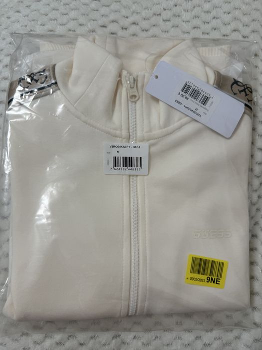 Hanorac cu bandă laterală cu logo Guess