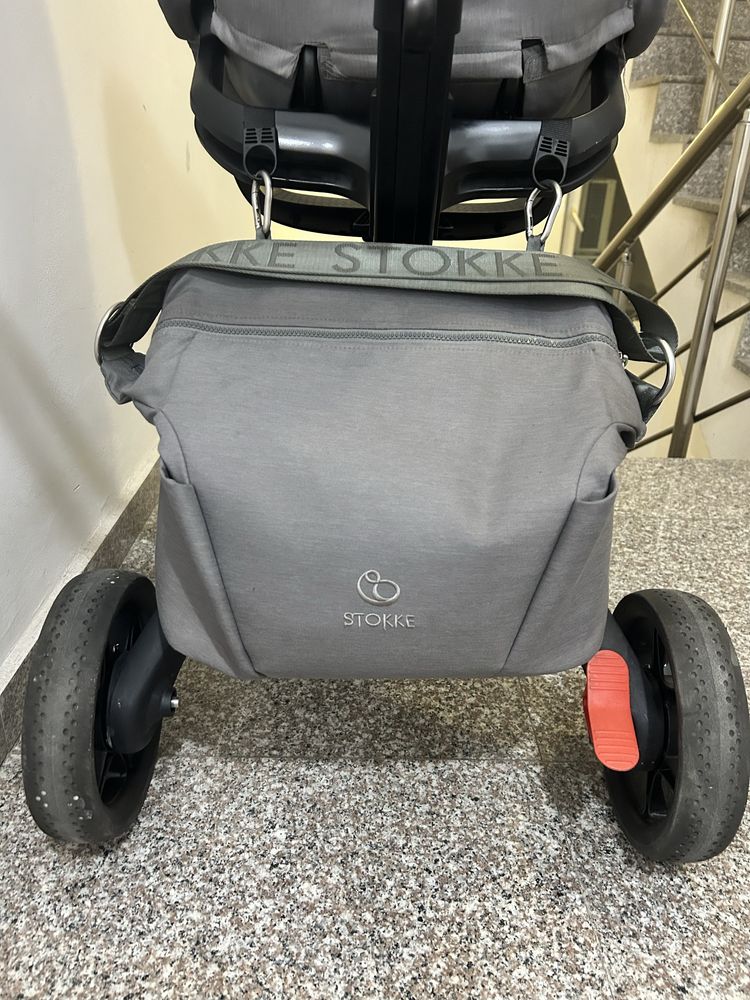 Stokke Xplory X + кош за новородено Modern Grey