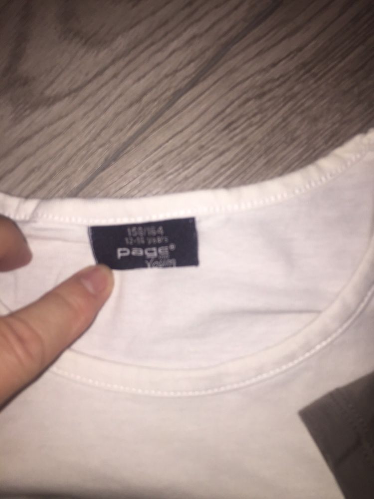 Set tricouri bumbac Zara&Page, noi fara eticheta, pt. 12-14 ani