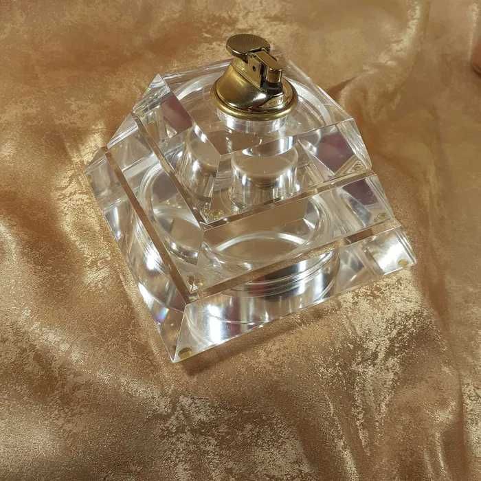 Set fumoar Art Deco Modernist, piramida, modular, acrilic, vintage