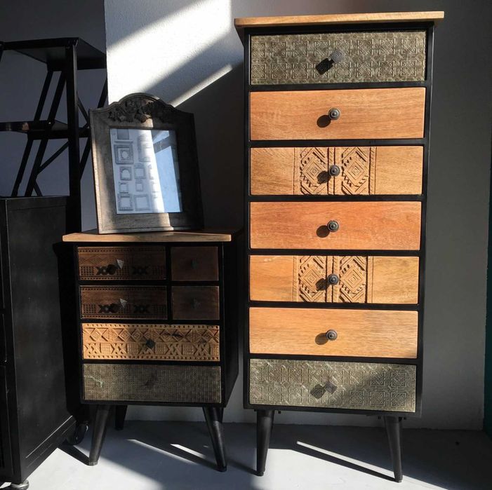 Piesa Mobilier Mamba | Comoda Designer Lucrata Manual | Lemn Masiv